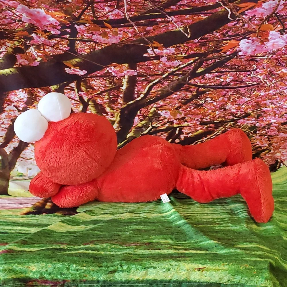 Large Lounging Elmo 2007- Free Bunny Ears & Bow! - Picture 3 of 7